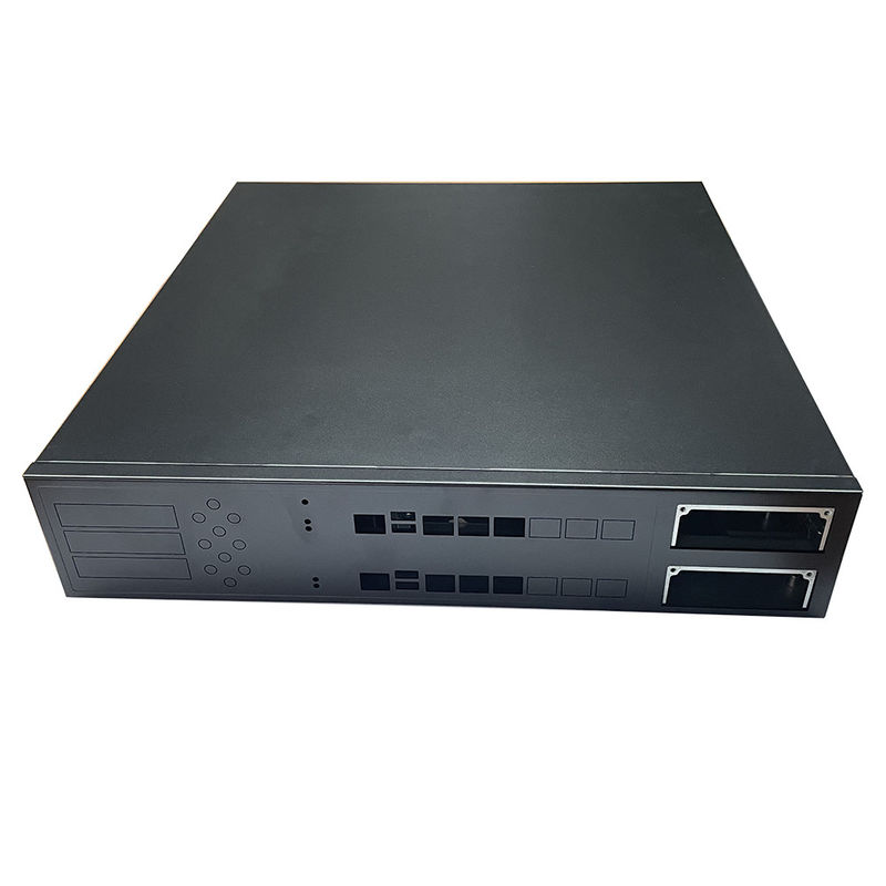 12 خلیج 16 خلیج Rackmount Gpu سرور سفارشی شاسی پودر سیاه اسپری شویی سوئیچ