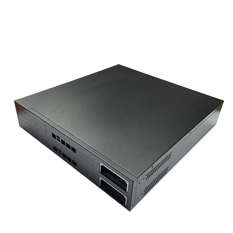 12 خلیج 16 خلیج Rackmount Gpu سرور سفارشی شاسی پودر سیاه اسپری شویی سوئیچ